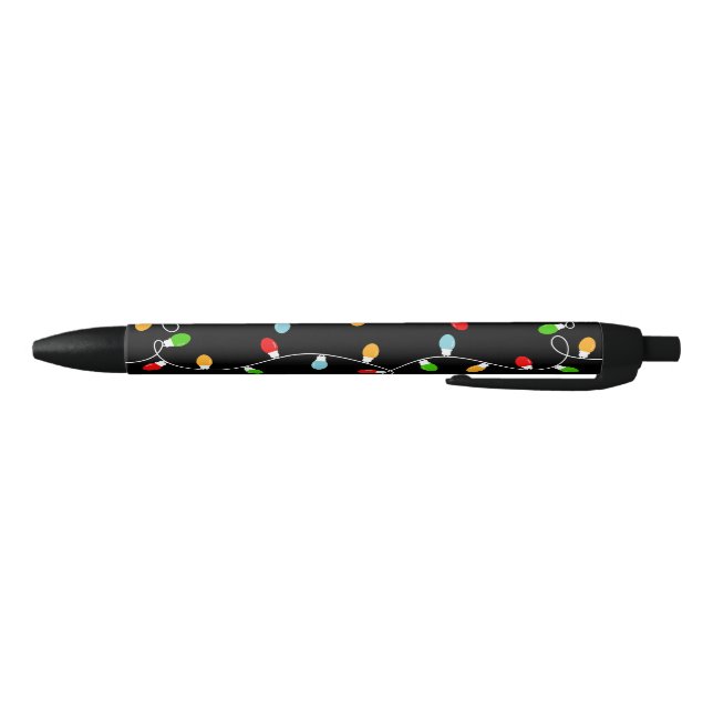 Caneta Preta Simple Black Green Red Christmas Lights (Parte Inferior)