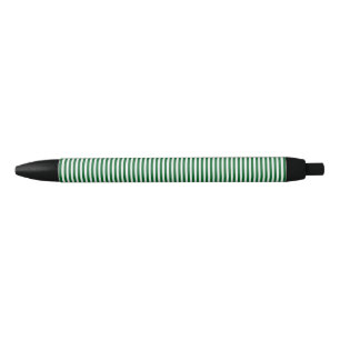 Caneta Preta Simples Elegante Listra Verde Fofo