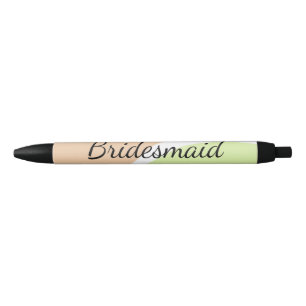 Caneta Preta SIMPLES MINIMAL adicione seu nome presente persona