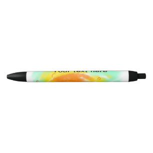 Caneta Preta Simples minimalista verde laranja aquarela adicion