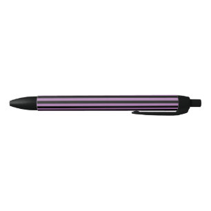 Caneta Preta Simples, Roxo Chic e Preto