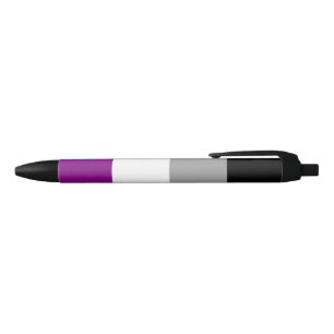 Caneta Preta Sinalizador de Orgulho Asexual