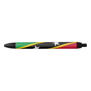Caneta Preta Sinalizador santo Kitts e Nevis