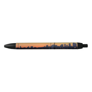 Caneta Preta Skyline do centro de Seattle Washington