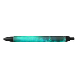 Caneta Preta Starry Night sky eserald green