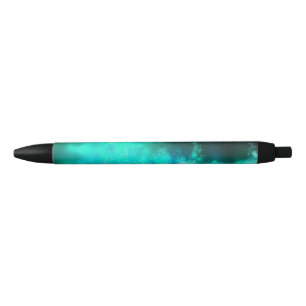Caneta Preta Starry Night sky eserald green