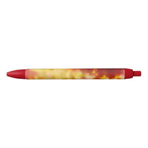 Caneta Preta Starry Night sky Flame