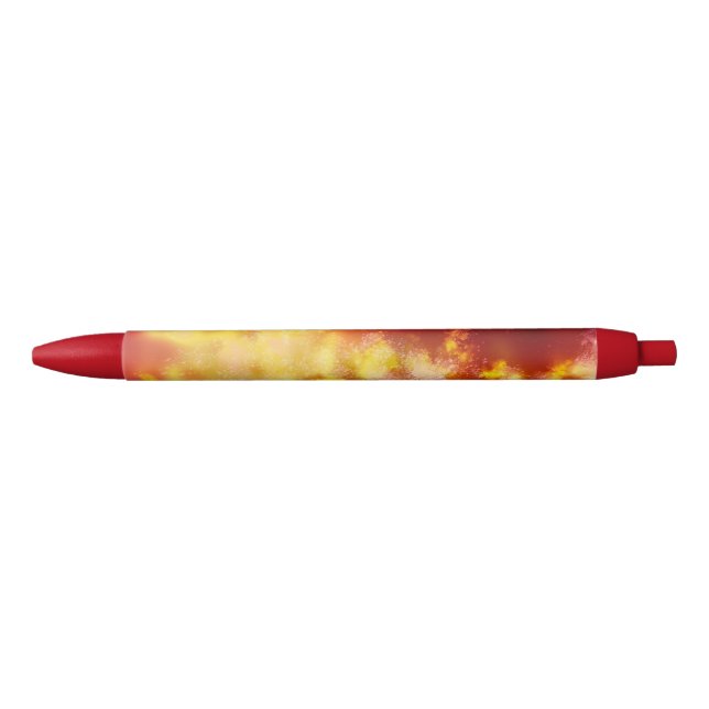 Caneta Preta Starry Night sky Flame (Frente)