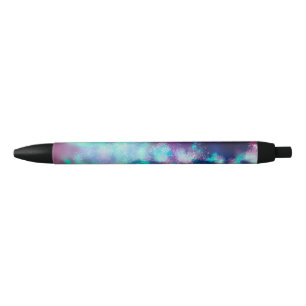 Caneta Preta Starry Night sky Neon Lights