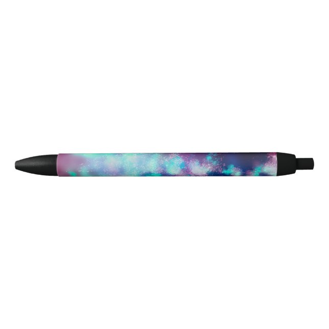 Caneta Preta Starry Night sky Neon Lights (Frente)