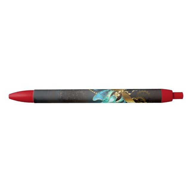 Caneta Preta Steampunk Firefly (Frente)
