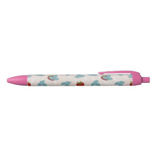 Caneta Preta Strawberry Sprinkle Pen