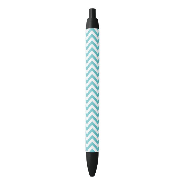 Caneta Preta Stripes de Aqua Chevron (Frente Vertical)