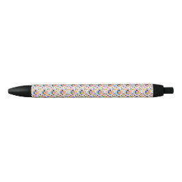 Caneta Preta Stylish pen with a colorful geometric pattern
