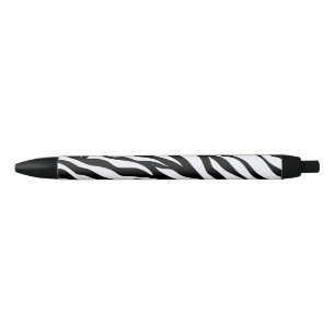 Caneta Preta Tema Safari Preto e Branco Tema Zebra - Tinta Impr