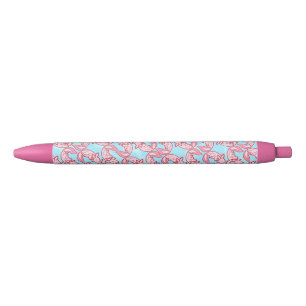 Caneta Preta Teste padrão cor-de-rosa Chido do Axolotl de Chib