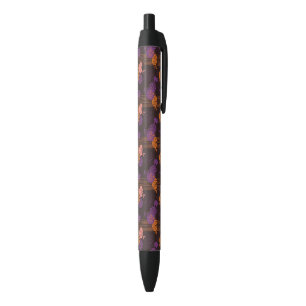 Caneta Preta Teste padrão floral 2