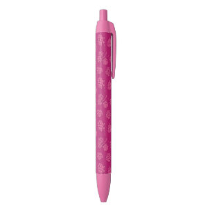 Caneta Preta Teste padrão magenta da baga