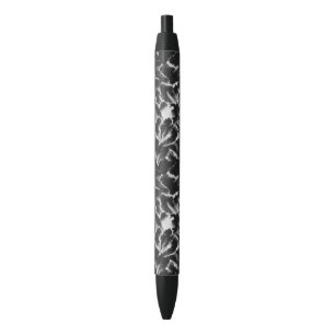 Caneta Preta Teste padrão preto e branco