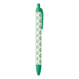 Caneta Preta Teste padrão verde do dente da xadrez