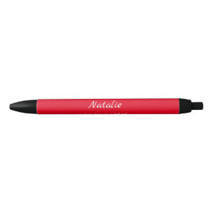 Caneta Preta Texto de ano de adição de nome simples e mínimo de