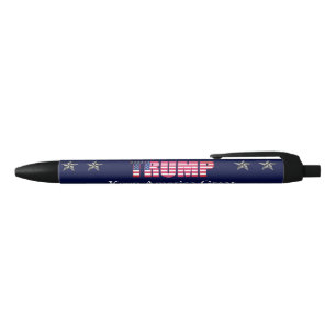 Caneta Preta Texto personalizado Trump '20 Keep America Excelen