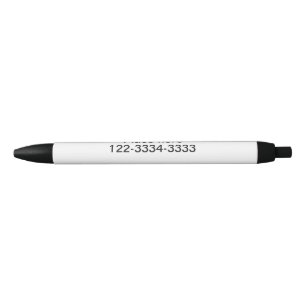 Caneta Preta Texto simples mínimo adicione seu nome local cidad
