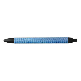 Caneta Preta Textura Blue Denim