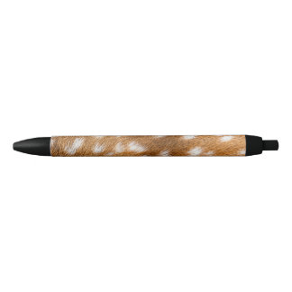 Caneta Preta Textura de pele de veado