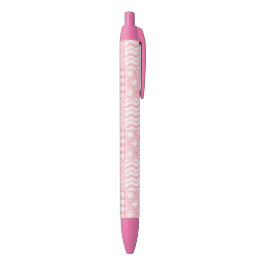 Caneta Preta Texturas Rosa