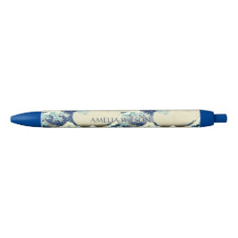 Caneta Preta The Great Wave – Katsushika Hokusai – Custom Text 