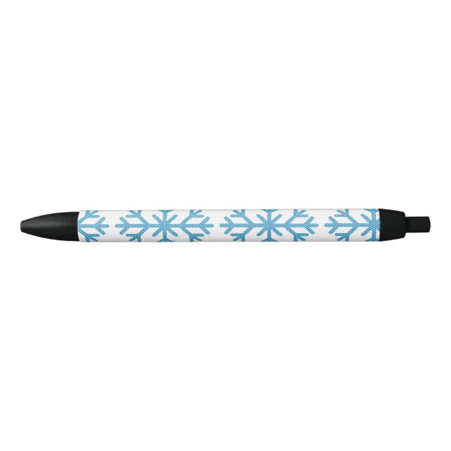 Caneta Preta Thunder_Cove do Floco de Neve Azul Icy (Frente)