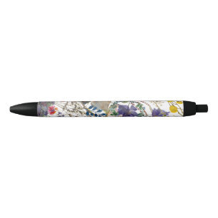 Caneta Preta Tinta Preta de Collera de Vidraça Selvagem Multico