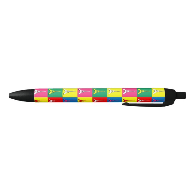 Caneta Preta Torre Eiffel (Parte Inferior)