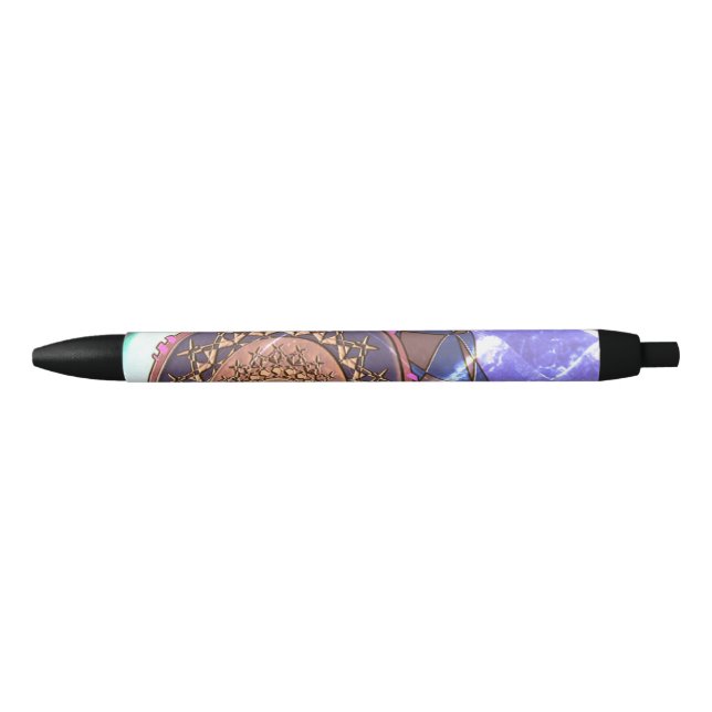 Caneta Preta Trabalho de arte digital (Frente)