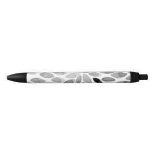 Caneta Preta Traços de pincel de aquarelas - preto e branco