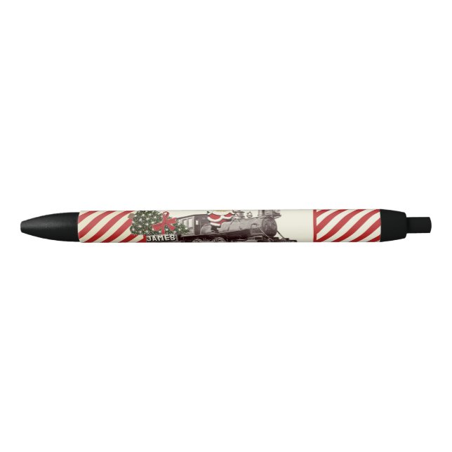 Caneta Preta Trem de Natal (Frente)
