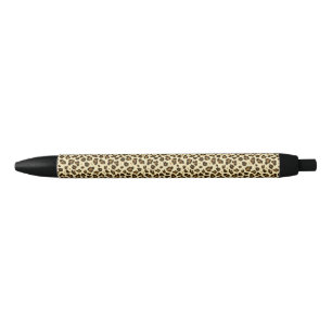 Caneta Preta Trendy Leopard Print