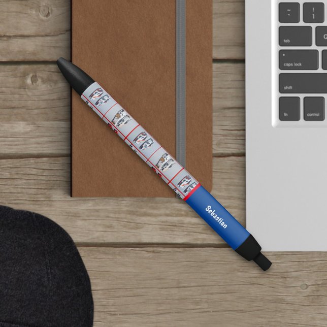 Caneta Preta Trendy Red & White Esportistas Automóveis Entusias (Criador carregado)