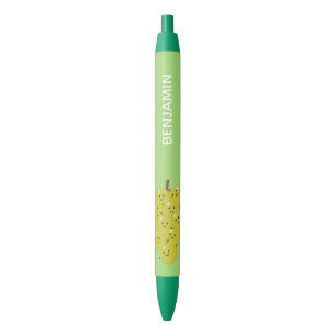 Caneta Preta Um belo cacho engraçado de ilustração de desenh
