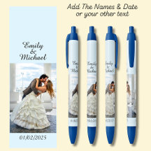 Uma Foto, Nome e Data ou o seu texto em pasta azul