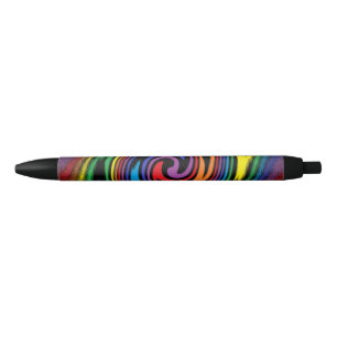 Caneta Preta Uma Turbulência Colorida