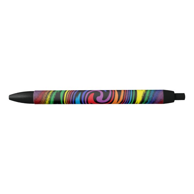 Caneta Preta Uma Turbulência Colorida (Frente)