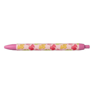Caneta Preta Vaca Gummy Fruta Tropical Rosa