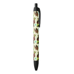 Caneta Preta Vintage Woodland Cony Rabbit Forest