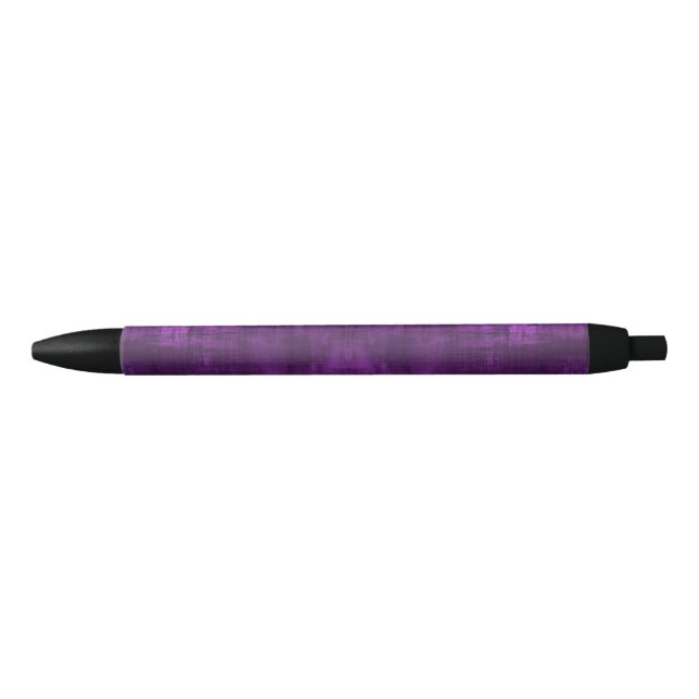 Caneta Preta Violeta roxo com aspecto de cetim (Frente)