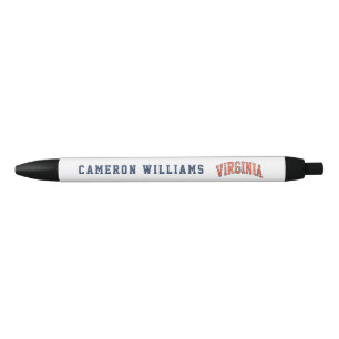 Caneta Preta Virginia Wordmark Distressed