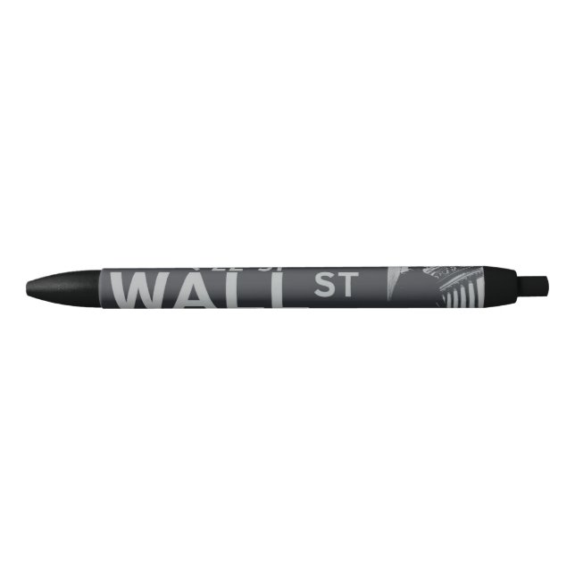 Caneta Preta Wall Street Pen (Frente)