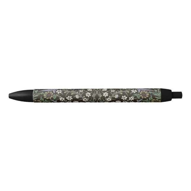 Caneta Preta William Morris Blackthorn Tapeçaria Floral (Frente)