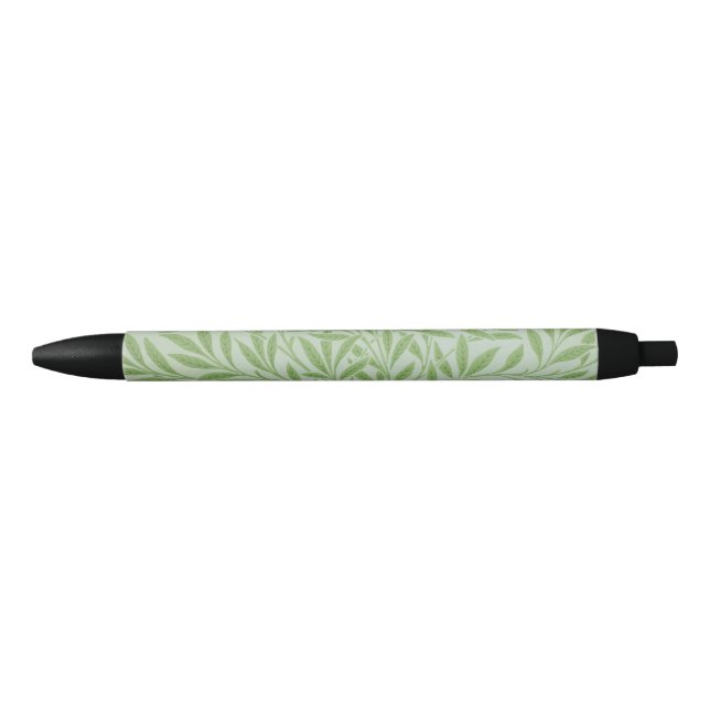 Caneta Preta William Morris Willow Flower Classic Green (Frente)